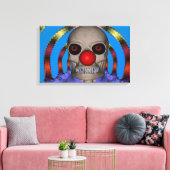Clown Skelet Canvas Afdruk (Insitu (Woonkamer))