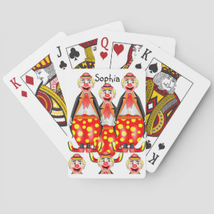 Clown speelkaartendek pokerkaarten