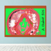 Clown Steampunk  Canvas Afdruk (Insitu (Houten vloer))