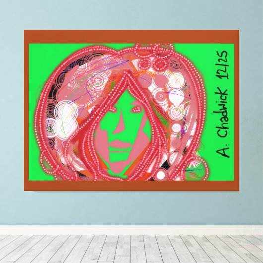 Clown Steampunk  Canvas Afdruk (Insitu (Houten vloer))