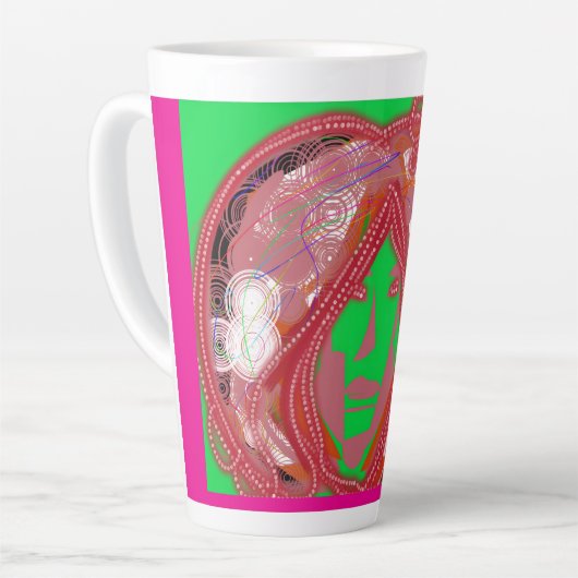 Clown Steampunk Large Mug Latte Mok (Linkerhoek)