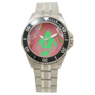 Clown Steampunk RVS Heren Armband Horloge