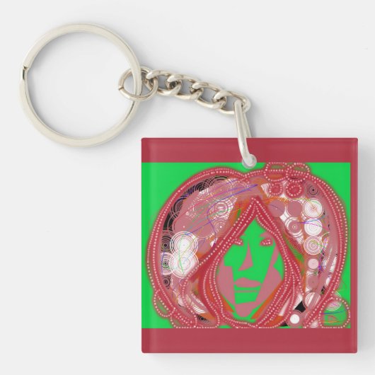 Clown Steampunk Sleutelhanger (Voorkant)