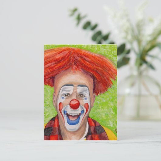 Clown Steven Daniel Copeland Briefkaart (Staand voorkant)