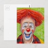 Clown Steven Daniel Copeland Briefkaart (Voorkant / Achterkant)