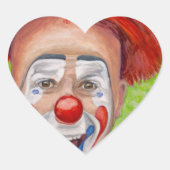 Clown Steven Daniel Copeland Hart Sticker (Voorkant)