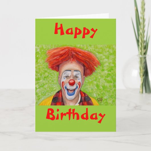 Clown Steven Daniel Copeland Kaart (Voorkant)