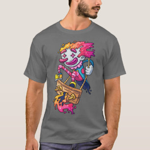 Clown Swingende Schommel Opgewekt T-shirt