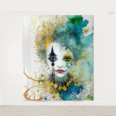 Clown Tapestry Wandkleed (Voorkant)