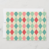 Clown Theme Girl's Verjaardagsfeestje Kaart (Achterkant)