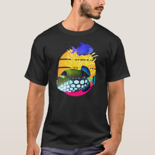 Clown Trigger Niger Trigger Fish Agressive Saltwat T-shirt