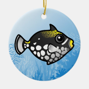 Clown Triggerfish Keramisch Ornament