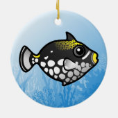 Clown Triggerfish Keramisch Ornament (Achterkant)