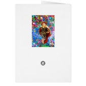 Clown Troubadour Birthday Card (Achterkant)