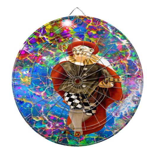 Clown Troubadour Dartbord (Voorkant)