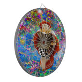 Clown Troubadour Dartbord (Voorkant Links)