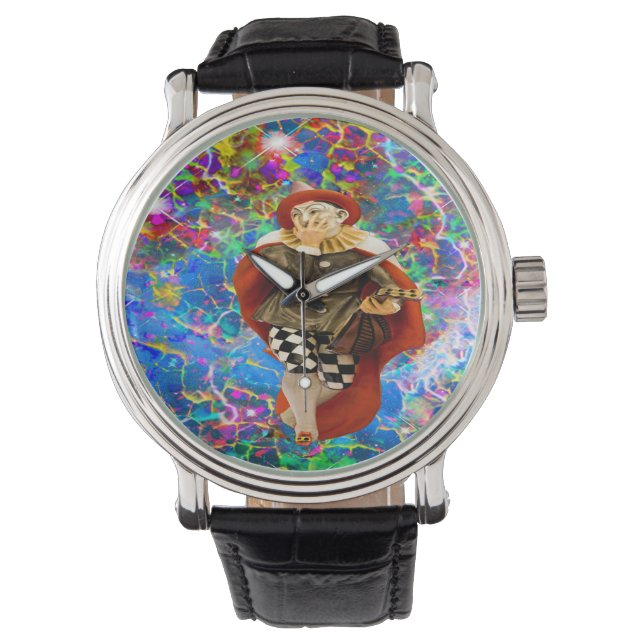 Clown Troubadour Horloge (Voorkant)