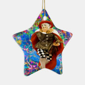 Clown Troubadour Keramisch Ornament (Rechts)