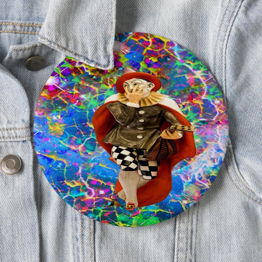 Clown Troubadour Ronde Button 6,0 Cm (In situ)