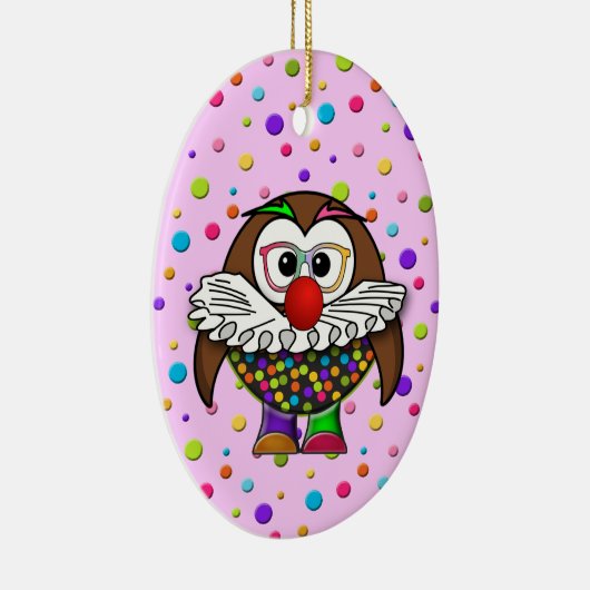 clown uil keramisch ornament (Rechts)
