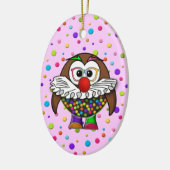 clown uil keramisch ornament (Links)