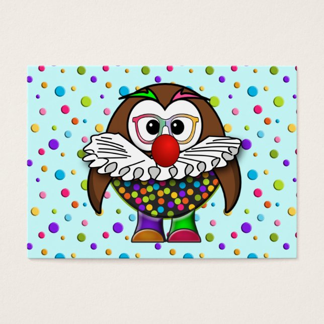 clown uil visitekaartjes (Voorkant)