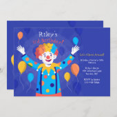 Clown Uitnodiging (Voorkant / Achterkant)