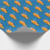 Clown Vis Met Bubbels Cadeaupapier (Hoek)