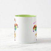 Clown, vrolijk met gekleurde hoed. mok (Midden)