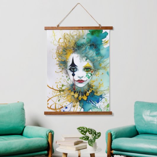 Clown wandtapijt hangend wandkleed (Woonkamer)