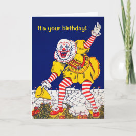   Clown Wenskaart Feestdagen Kaart