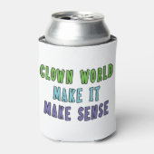 Clown Wereld Keramische Tegel Blikjeskoeler (Blikje Voorkant)