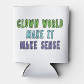 Clown Wereld Keramische Tegel Blikjeskoeler (Voorkant)