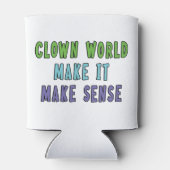 Clown Wereld Keramische Tegel Blikjeskoeler (Achterkant)