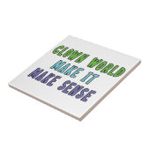 Clown Wereld Keramische Tegel Tegeltje (Zijkant)