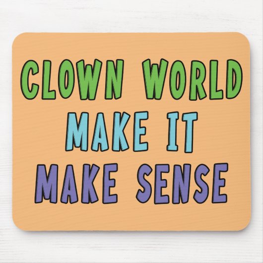 Clown Wereld Muismat (Voorkant)