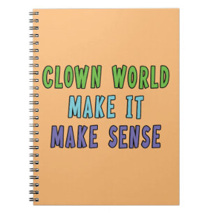 Clown Wereld  Notitieboek