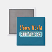 Clown Wereld Supervisor Magneet (Voorkant / Achterkant)