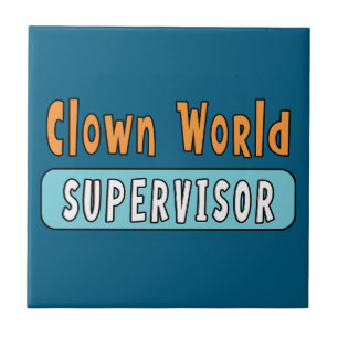 Clown Wereld Supervisor Tegeltje