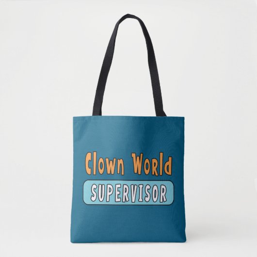 Clown Wereld Supervisor Tote Bag (Voorkant)