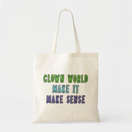 Clown Wereld Tote Bag (Voorkant)