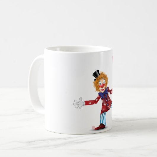 Clown With A Balloon Mug Koffiemok (Voorkant links)