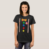 Clown with Bow Tie Group Costume Carnival T-shirt (Voorkant volledig)