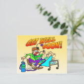 Clown wordt snel beter Briefkaart (Staand voorkant)
