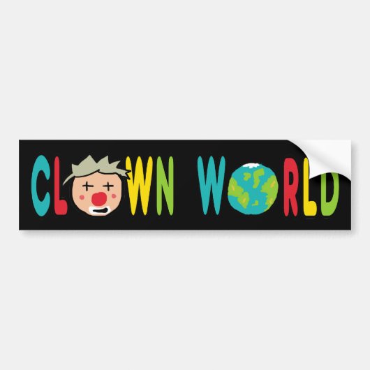 Clown World Bumpersticker (Voorkant)