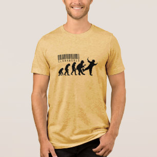 Clown World Evolutie Parodie Tri-Blend Shirt