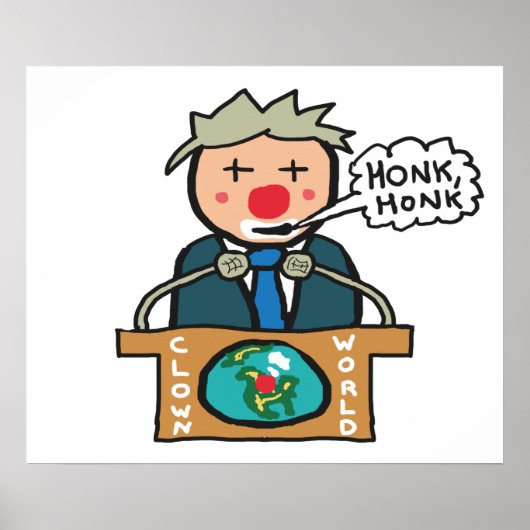Clown World Honk Honk Poster (Voorkant)