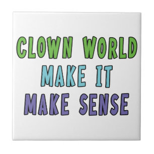 Clown World Keramiektegel Tegeltje
