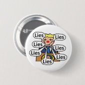 Clown World Lies Ronde Button 5,7 Cm (Voorkant /achterkant)