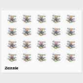 Clown World Lies Ronde Sticker (Vel)